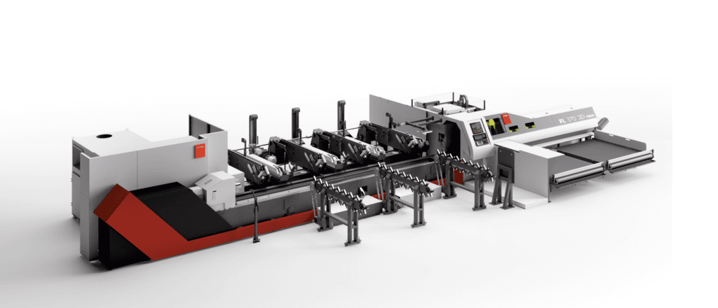 Bystronics FL 170 som förenar fördelarna från en fiberlaser med mångsidigheten med 3D-skärning. Foto: Bystronic