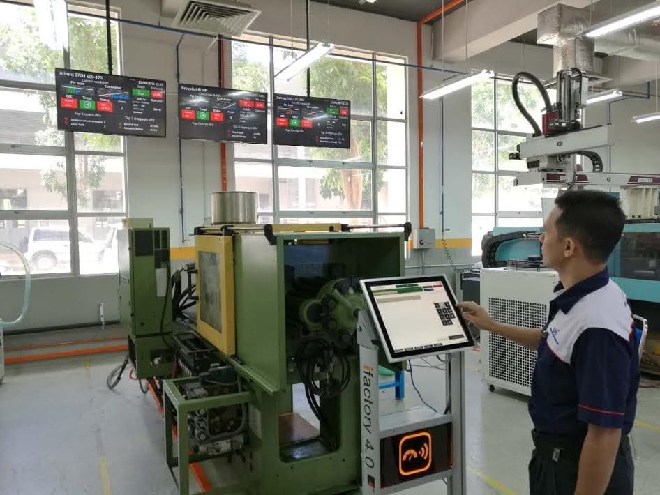 RS Pruduction installerad hos tillverkare inom plastidnustrin.